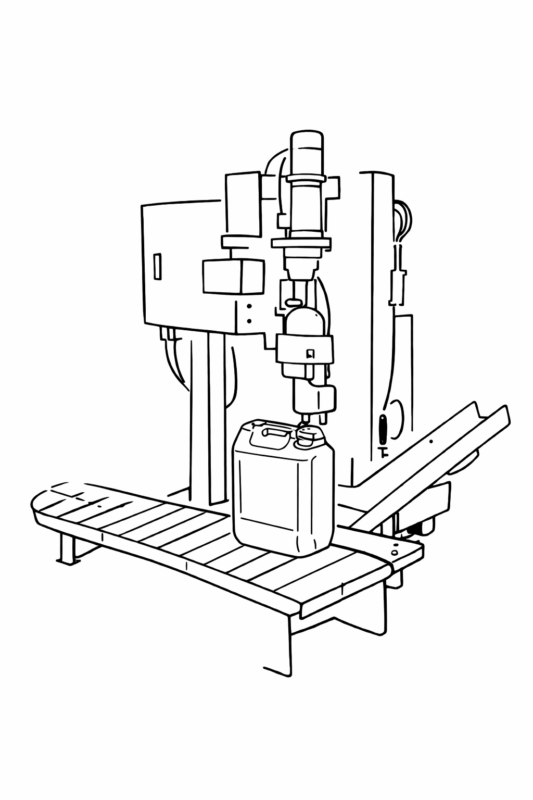 スクリュー式のイラスト